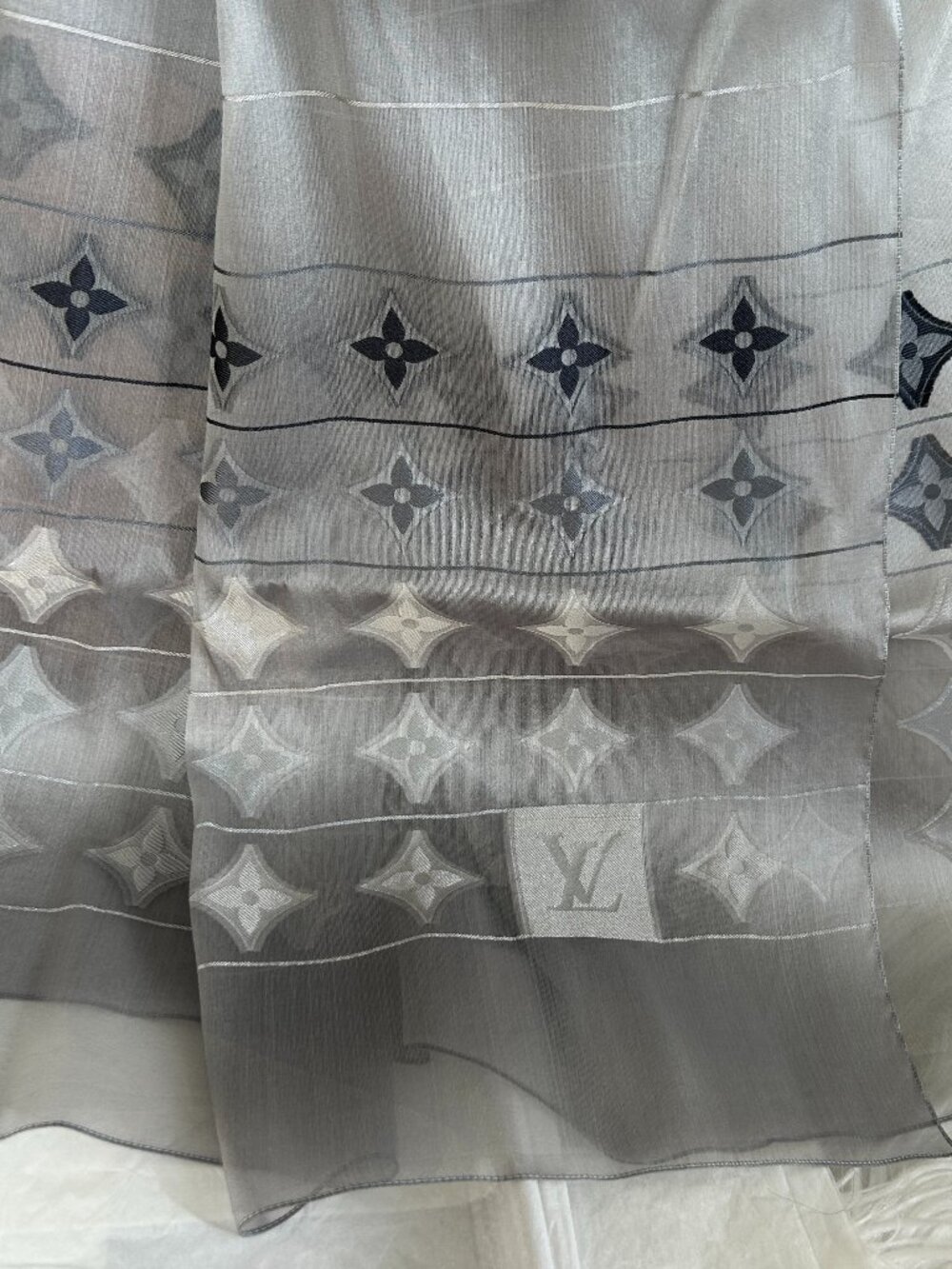 Louis Vuitton  Ombré Monogram Fleur Silk Scarf